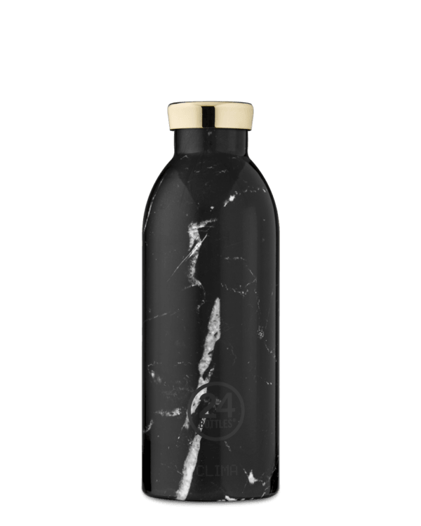 24Bottles Clima flaske, Black marble - 500 ml. - Bahne